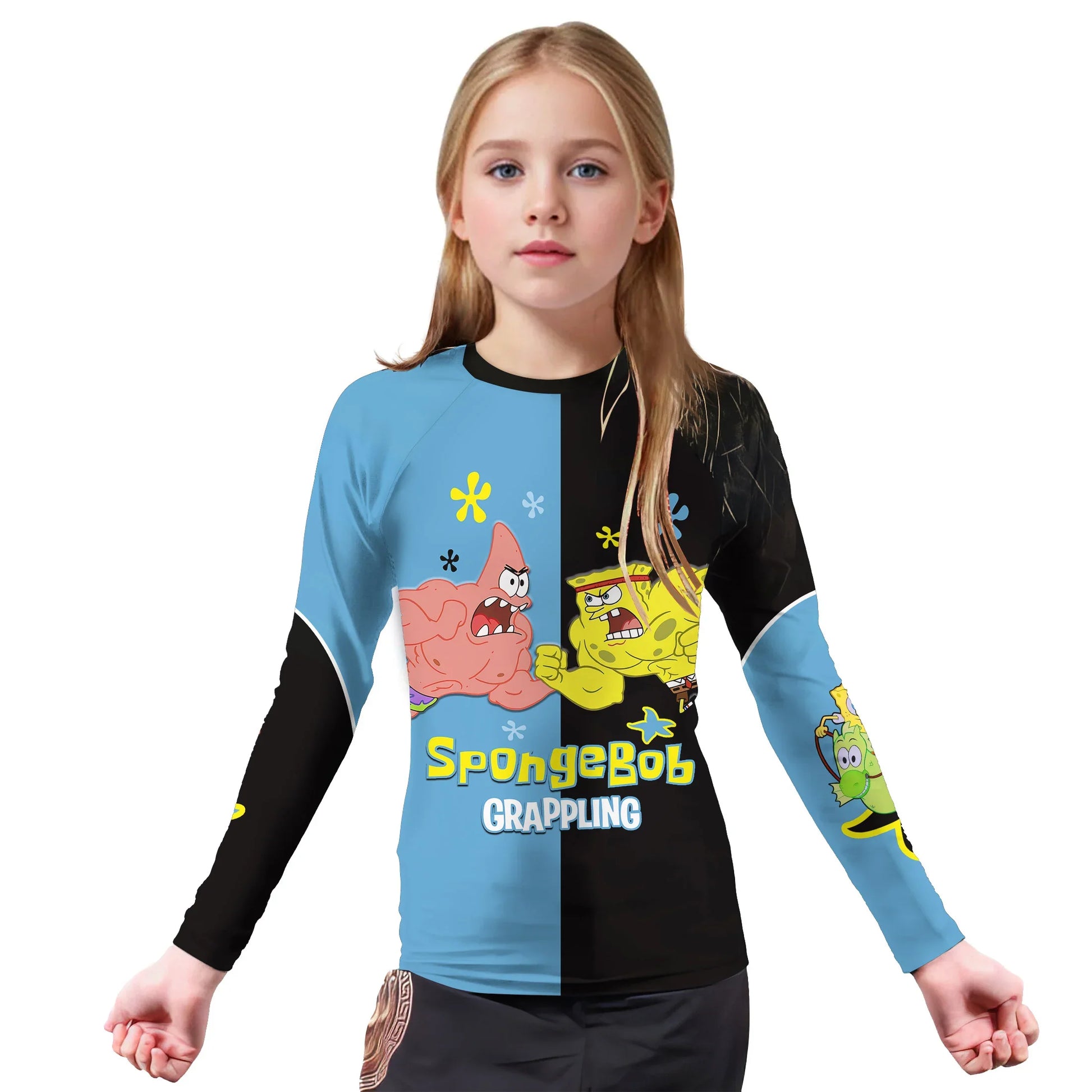 SpongeBob Versus Patrick Kids Rash Guard