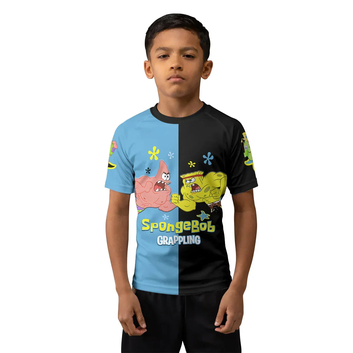 SpongeBob Versus Patrick Kids Rash Guard