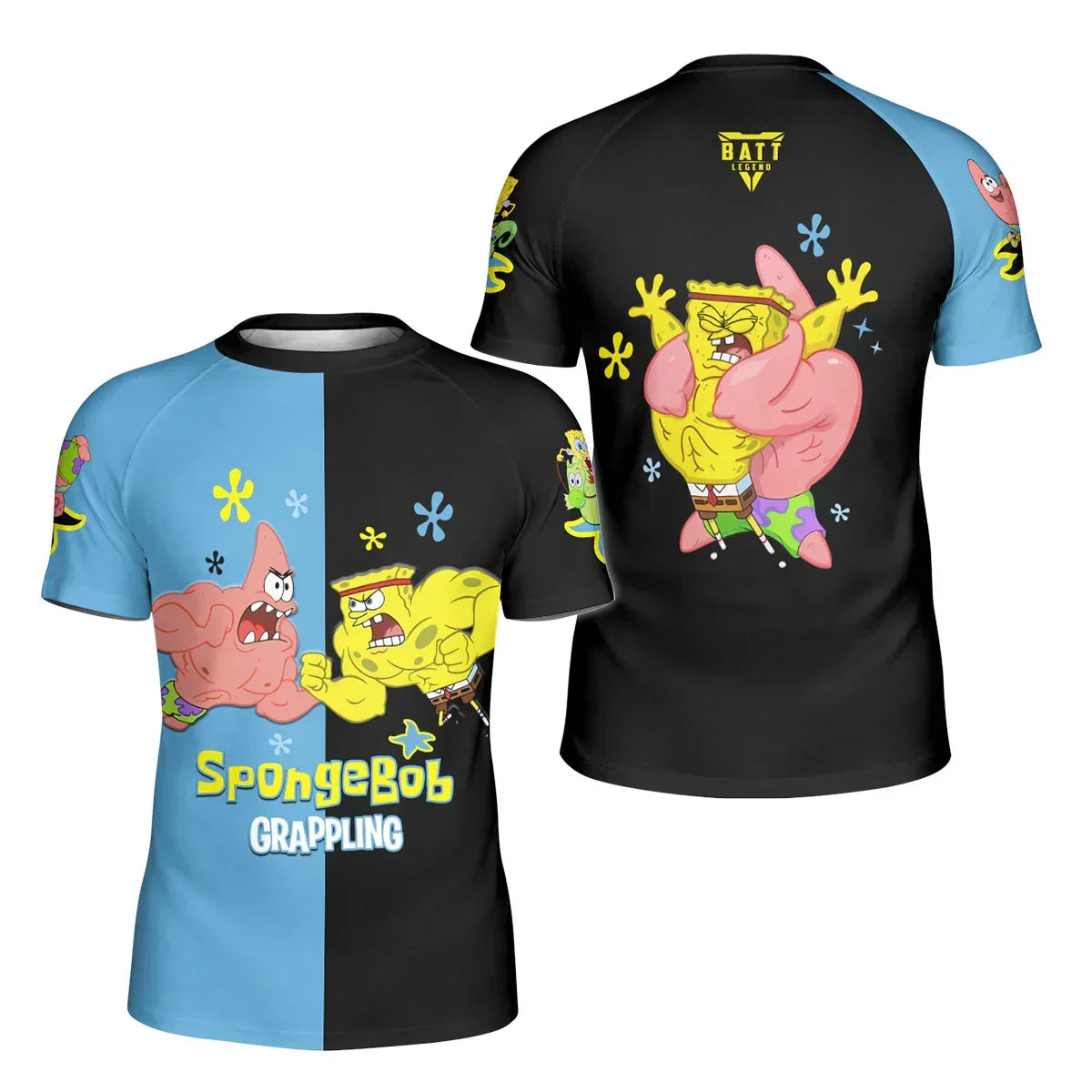 SpongeBob Versus Patrick Kids Rash Guard