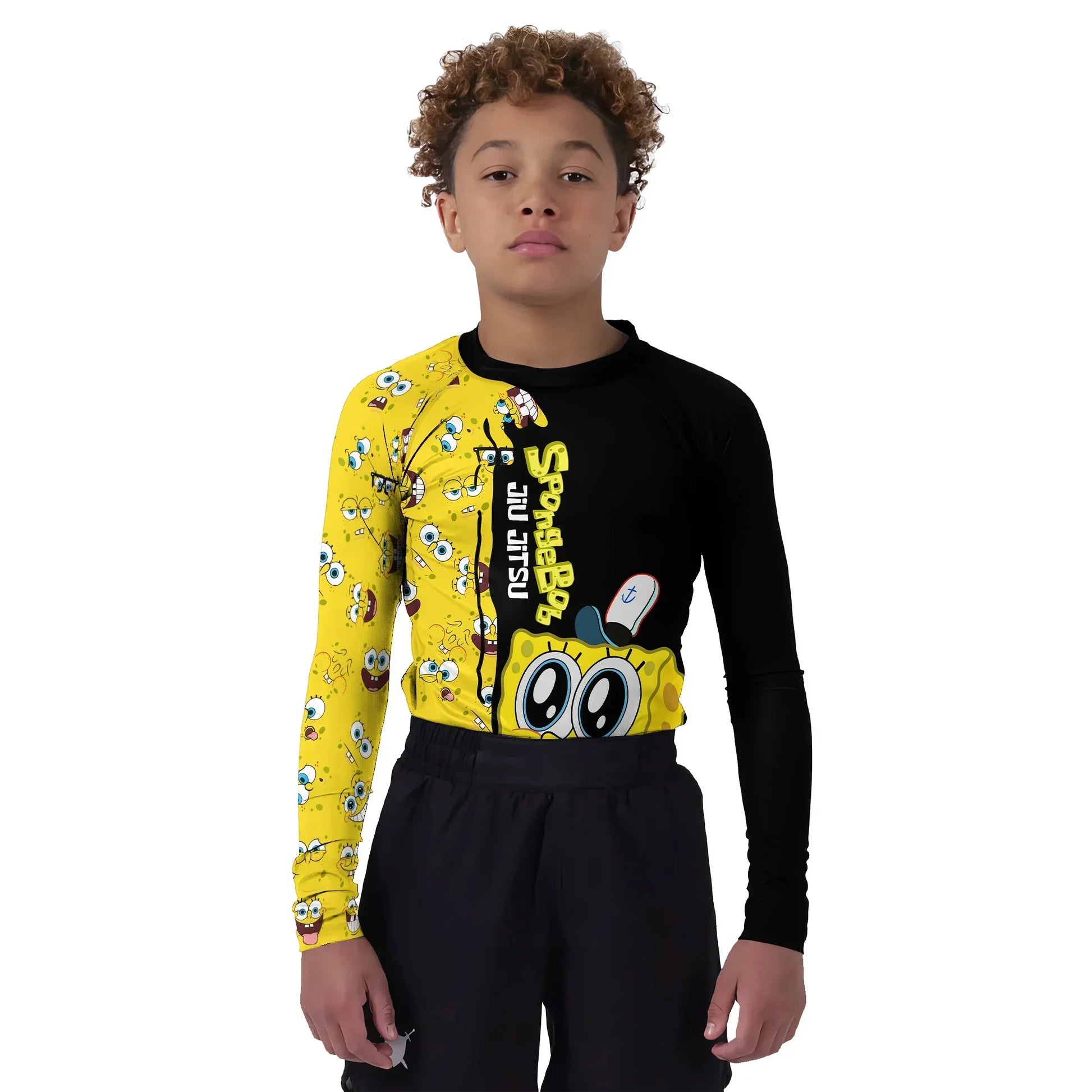 Spongebob Jiu Jitsu Kids Rash Guard