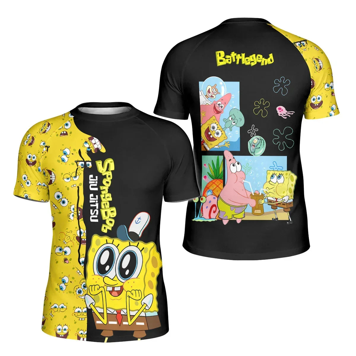Spongebob Jiu Jitsu Kids Rash Guard