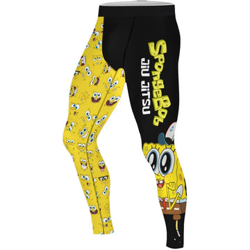 Spongebob Jiu Jitsu Men's Compression Leggings