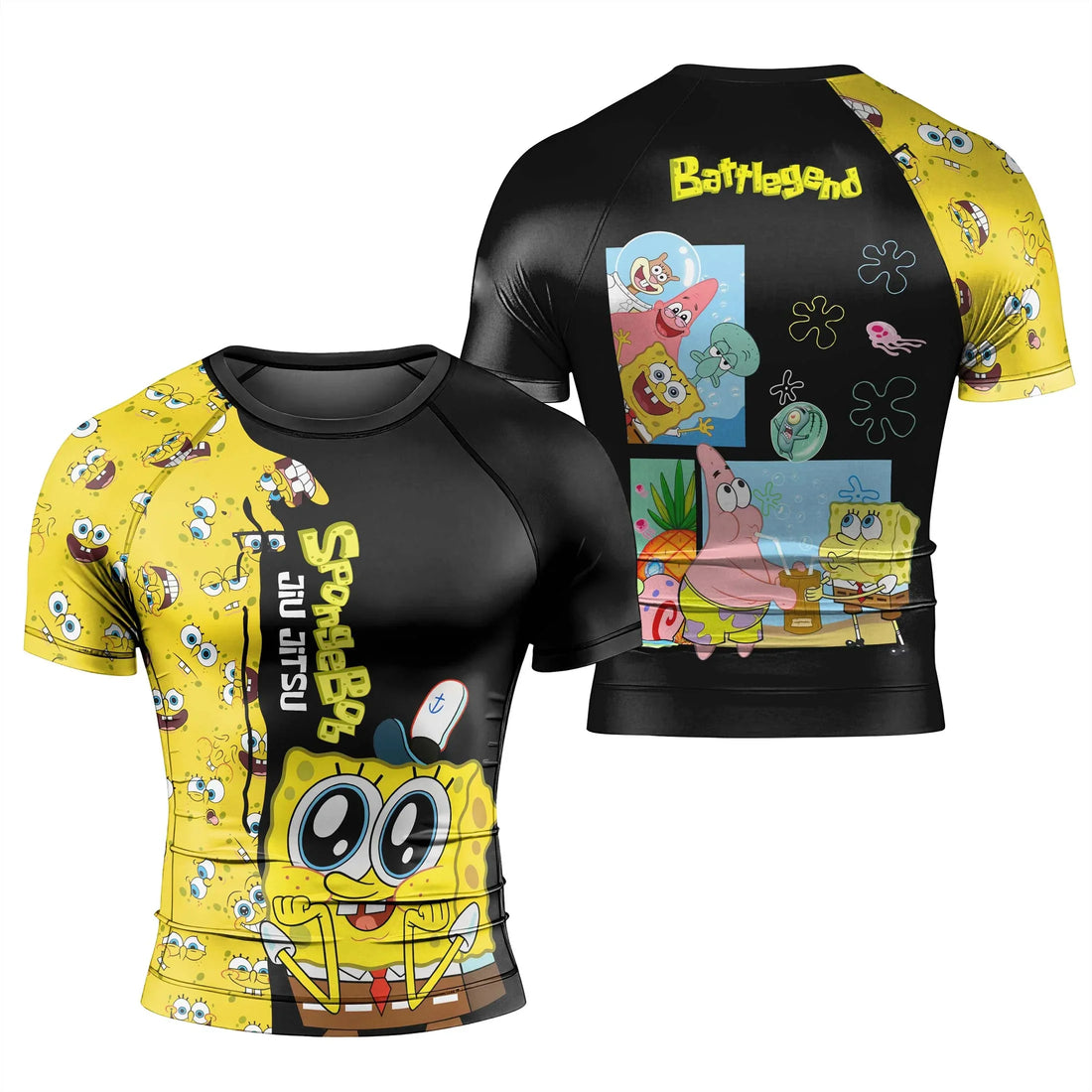 Spongebob Jiu Jitsu Rash Guard