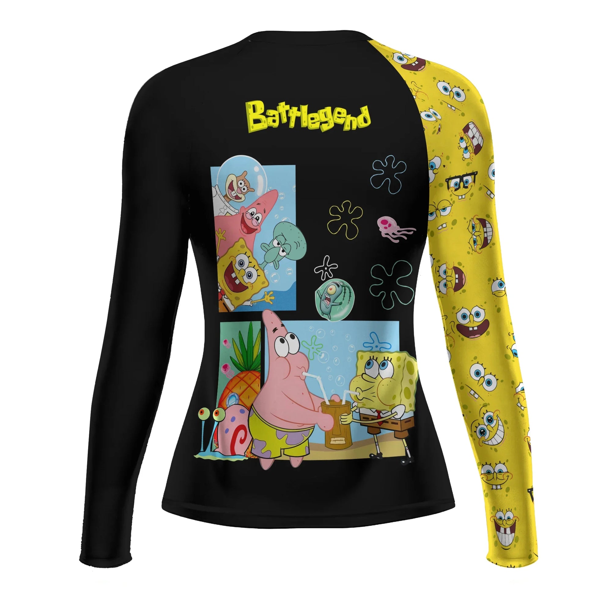 Spongebob Jiu Jitsu Rash Guard