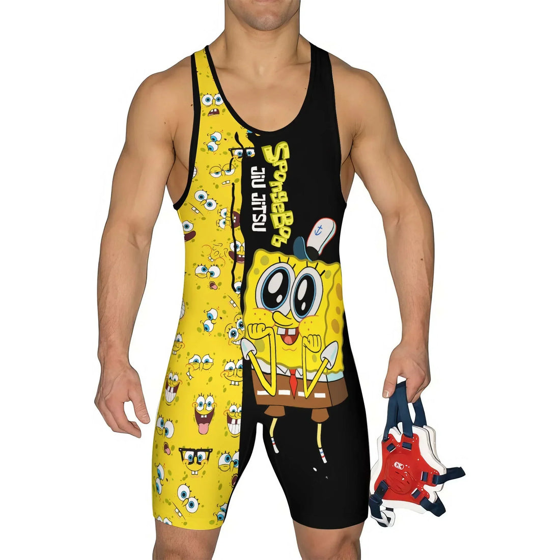 Spongebob Jiu Jitsu Wrestling Singlet