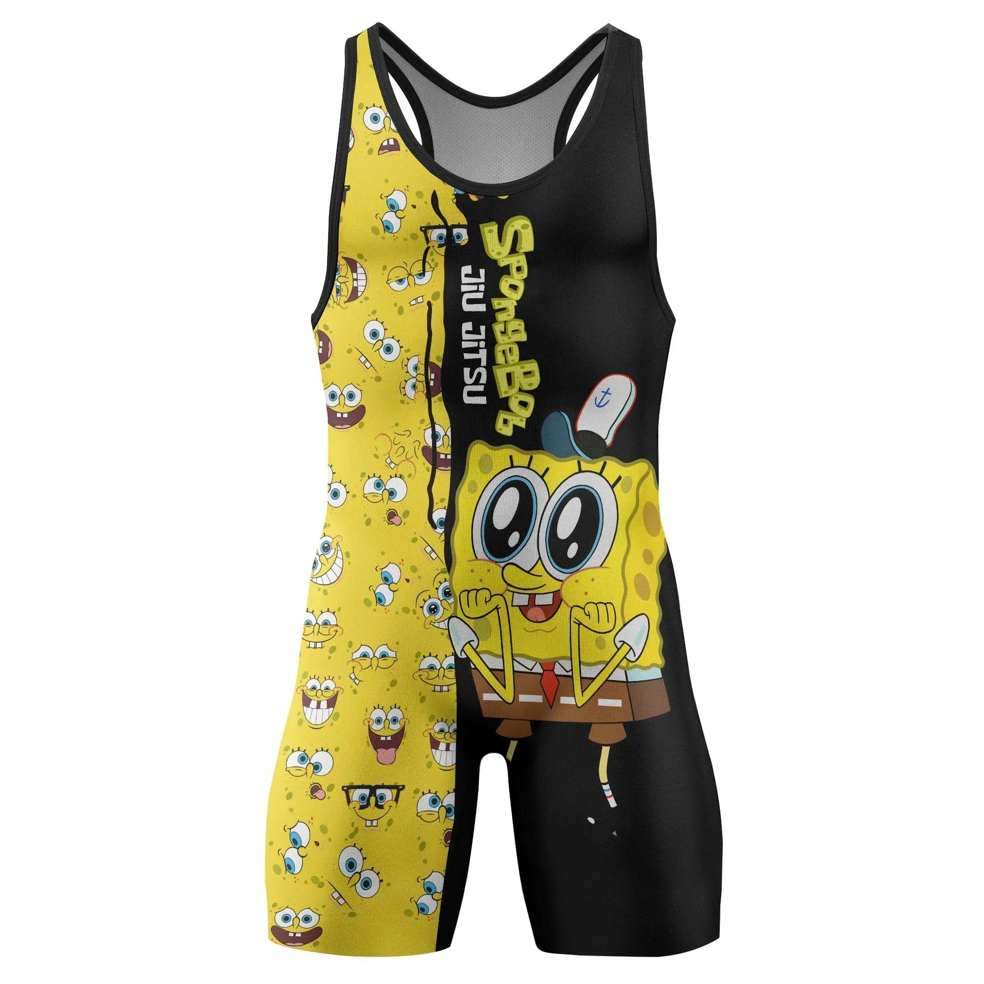 Spongebob Jiu Jitsu Wrestling Singlet