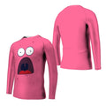 Spongebob Patrick Star Surprise Face Kids Rash Guard