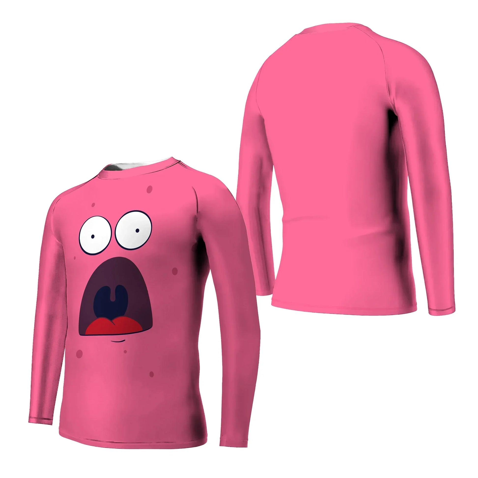 Spongebob Patrick Star Surprise Face Kids Rash Guard