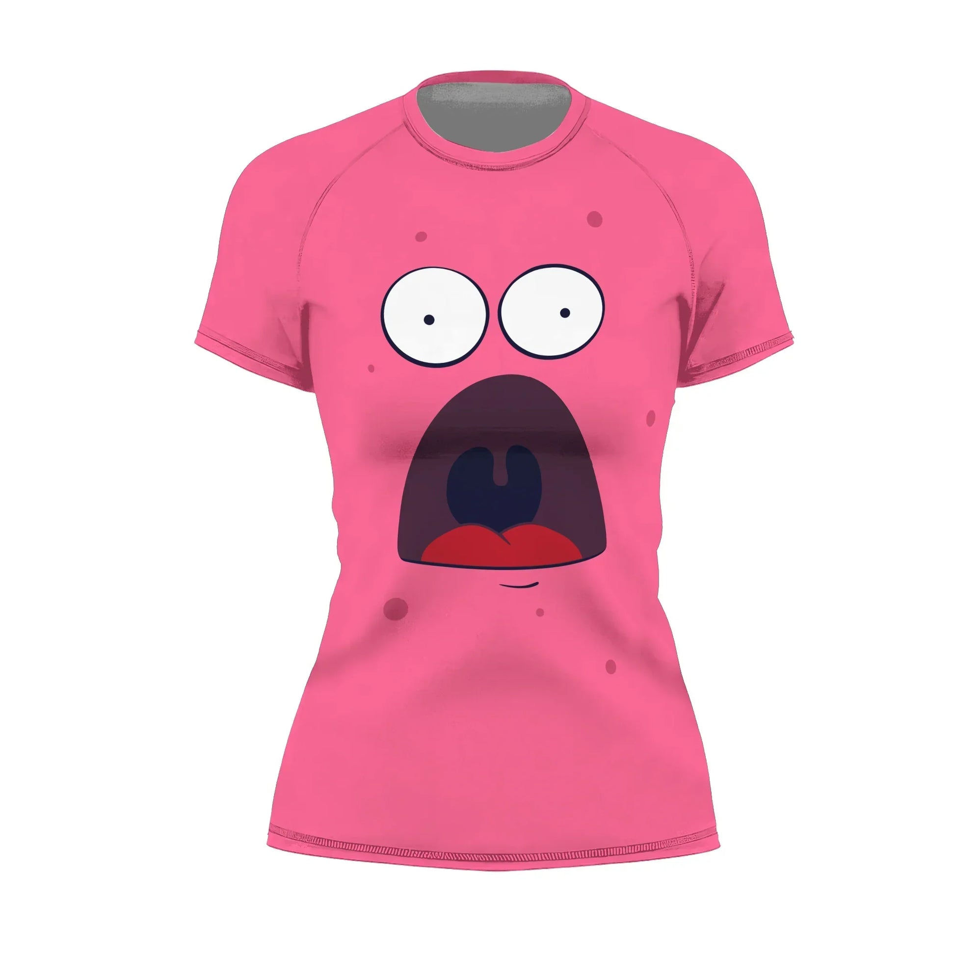 Spongebob Patrick Star Surprise Face Rash Guard