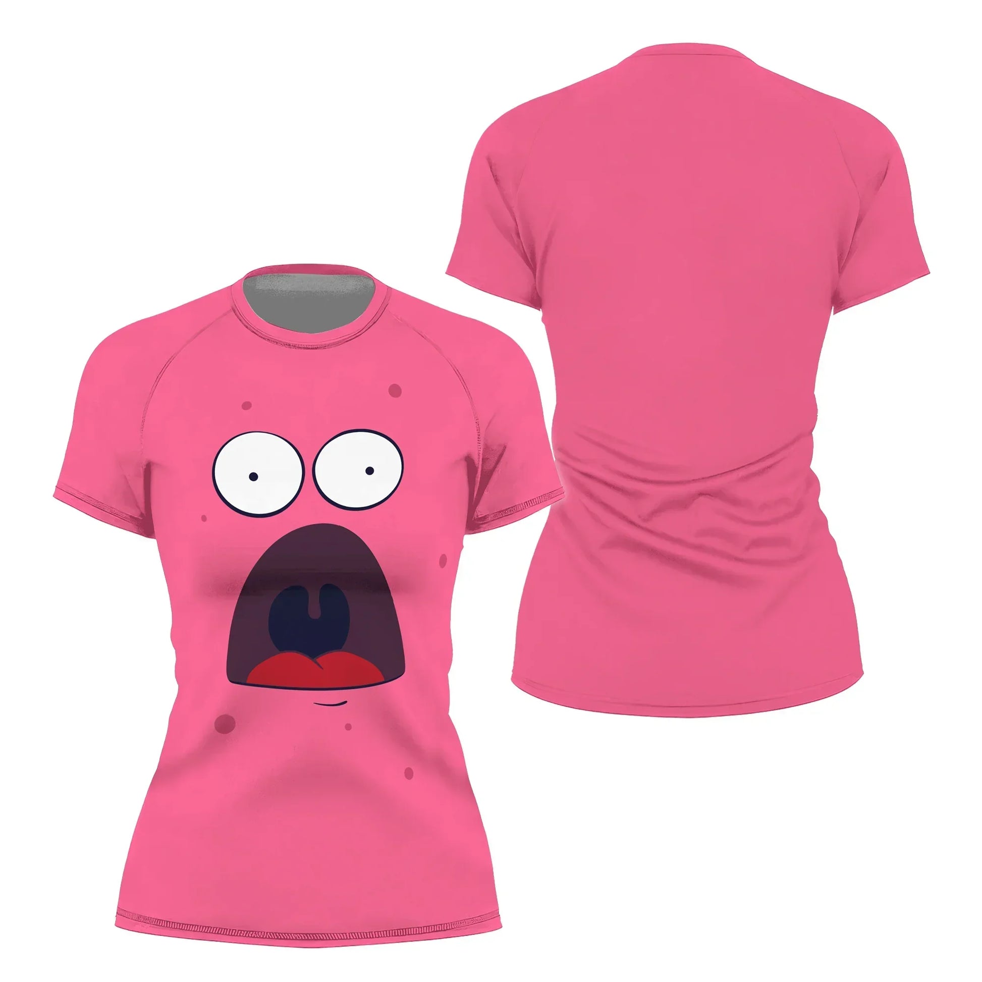 Spongebob Patrick Star Surprise Face Rash Guard