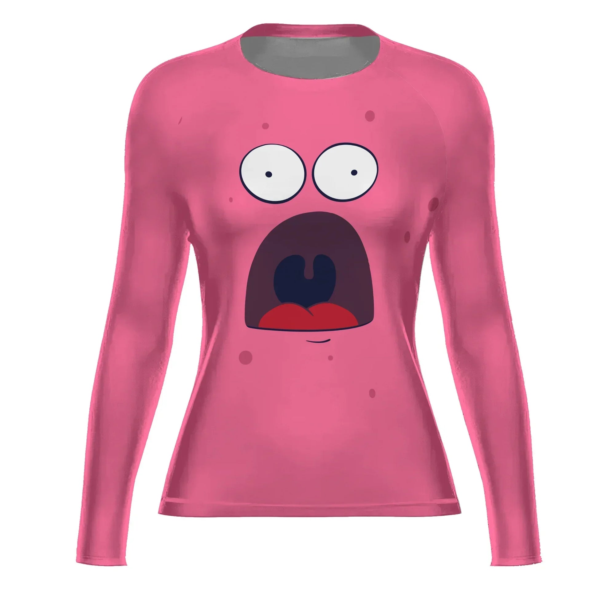 Spongebob Patrick Star Surprise Face Rash Guard