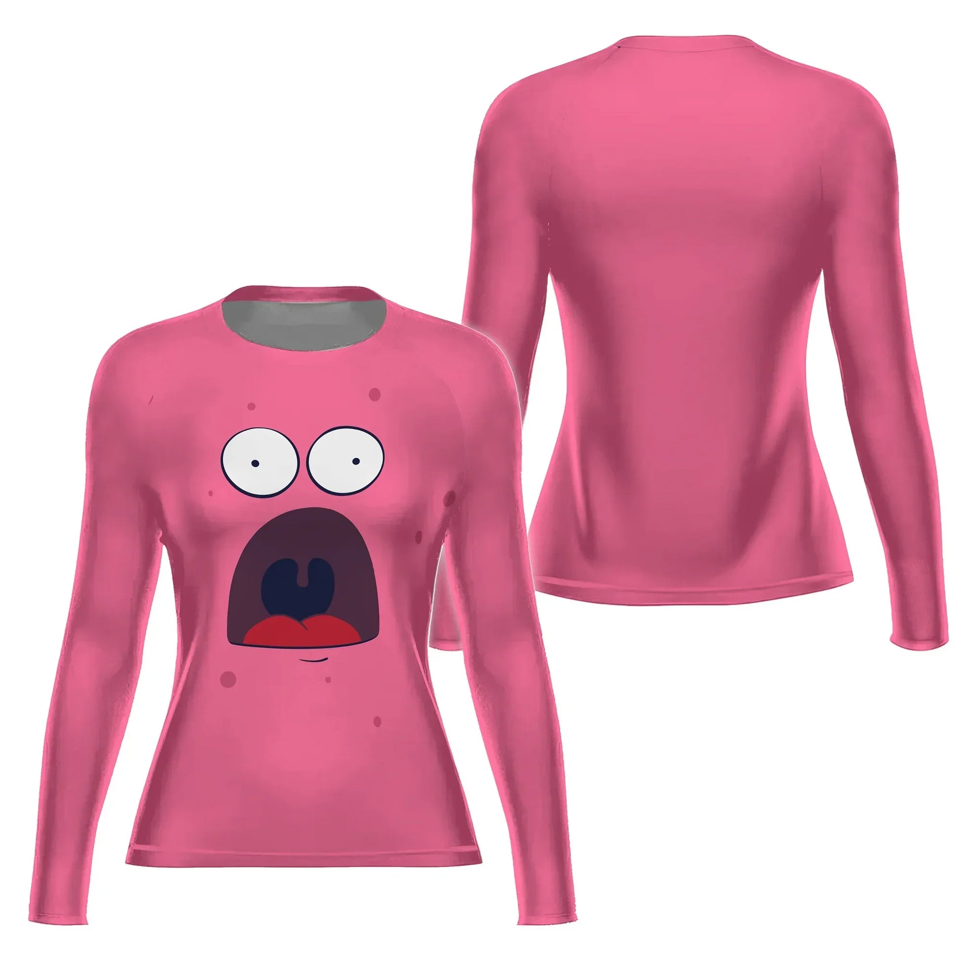Spongebob Patrick Star Surprise Face Rash Guard