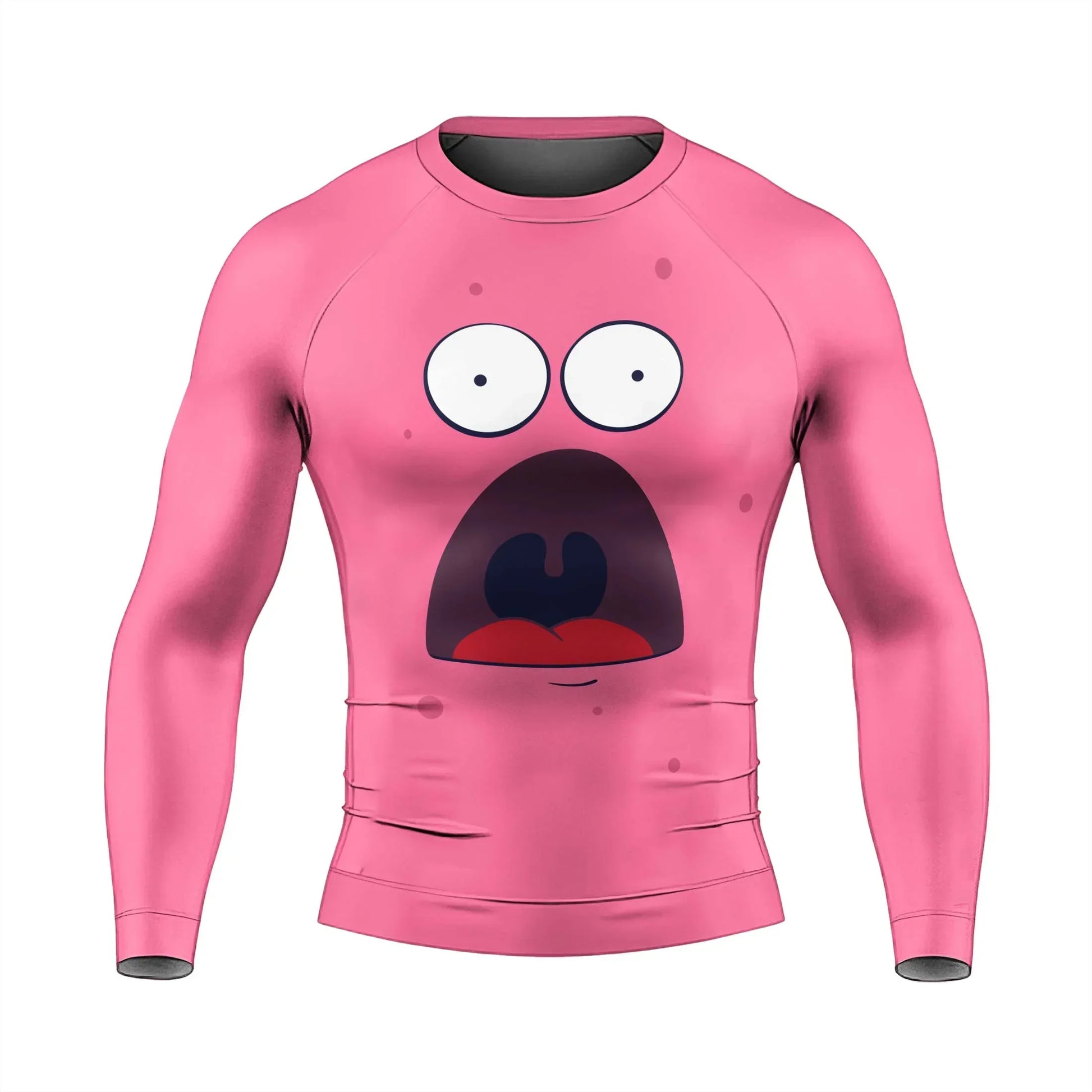 Spongebob Patrick Star Surprise Face Rash Guard
