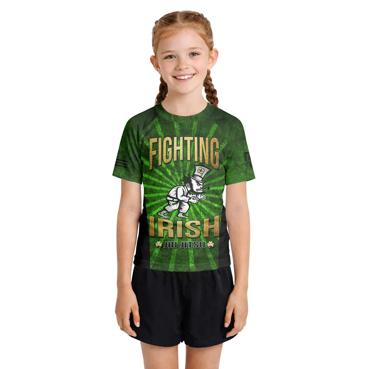 St. Patrick's Day Irish Kids Rash Guard