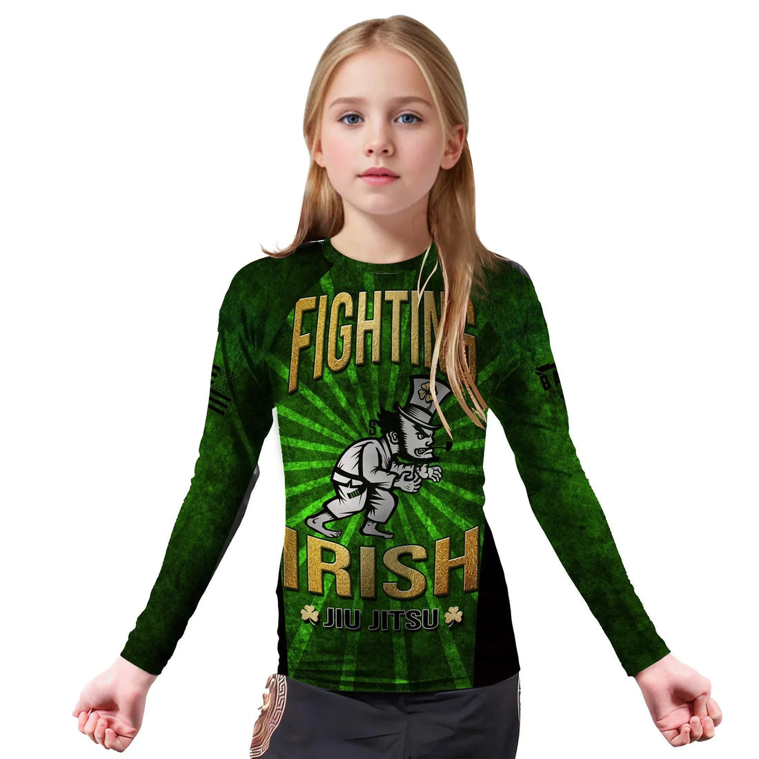 St. Patrick's Day Irish Kids Rash Guard
