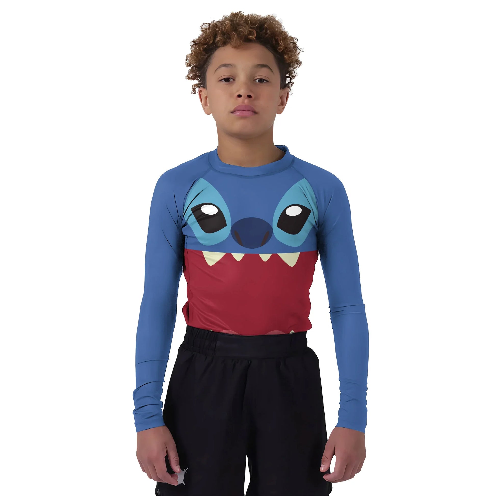 Stitch Badness Level Kids Rash Guard