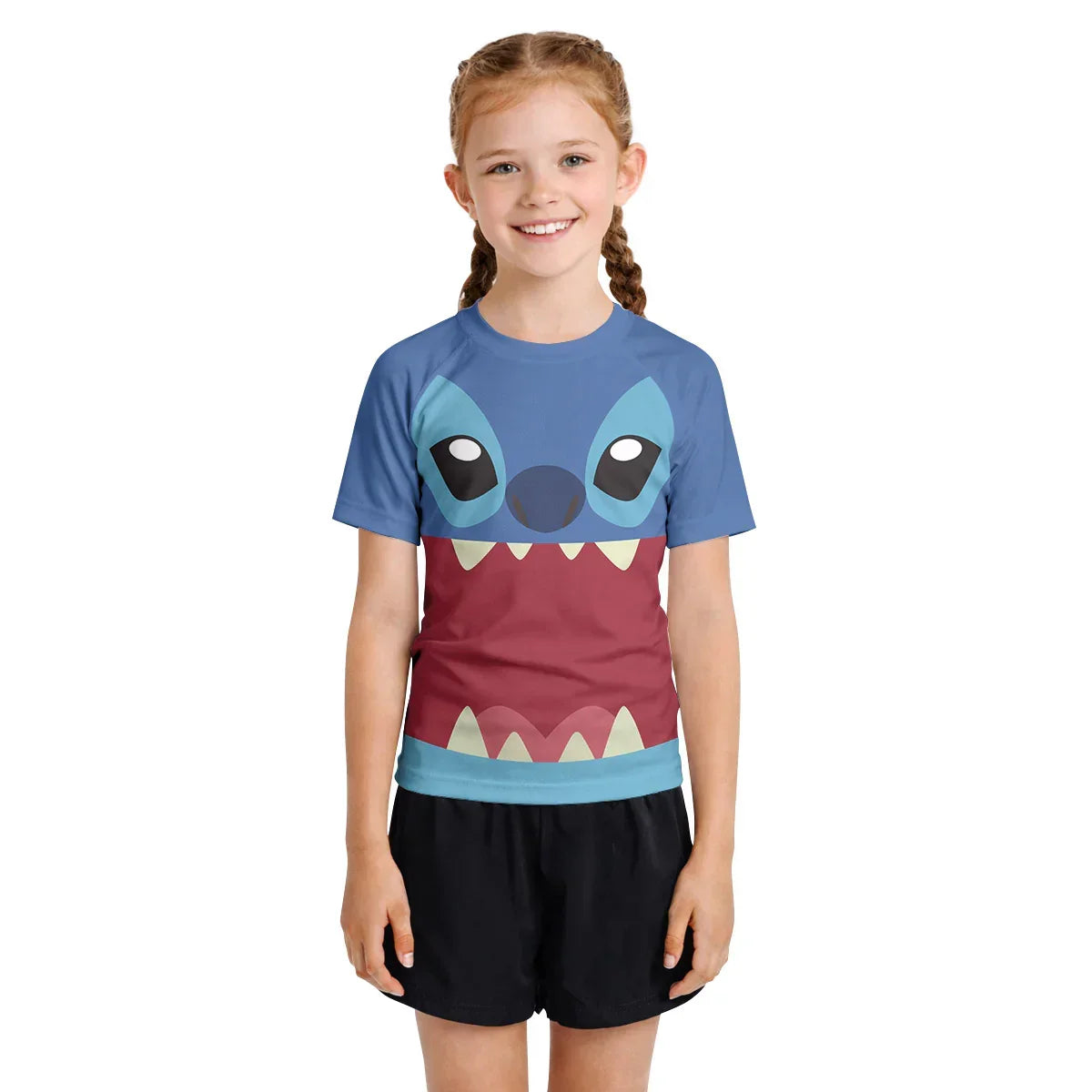 Stitch Badness Level Kids Rash Guard