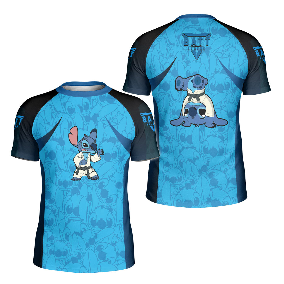Stitch Brazil Jiu Jitsu Kids Rash Guard