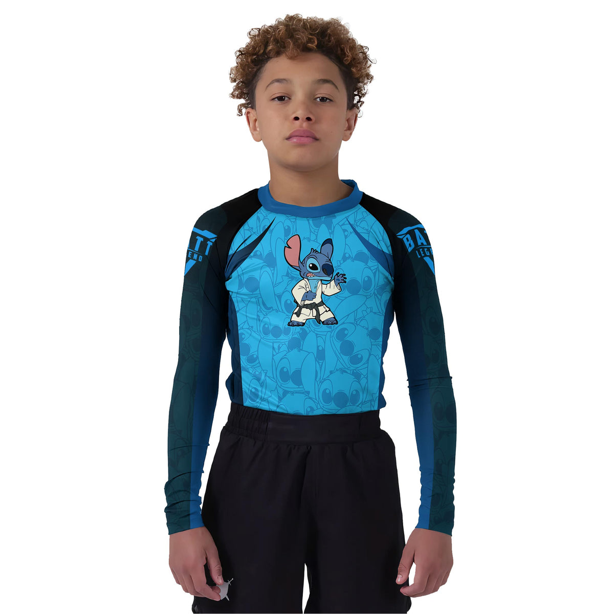 Stitch Brazil Jiu Jitsu Kids Rash Guard