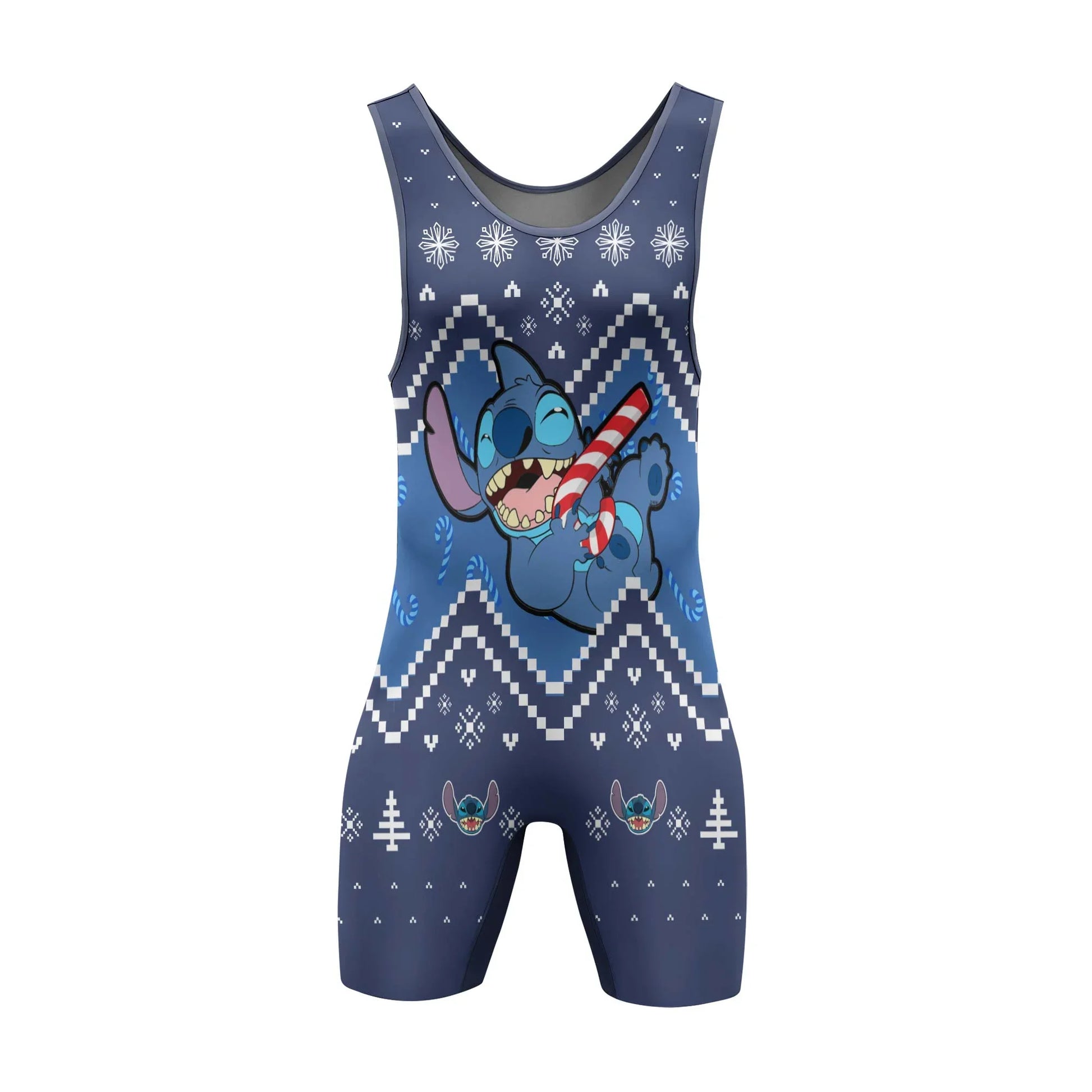 Stitch Christmas Wrestling Singlet