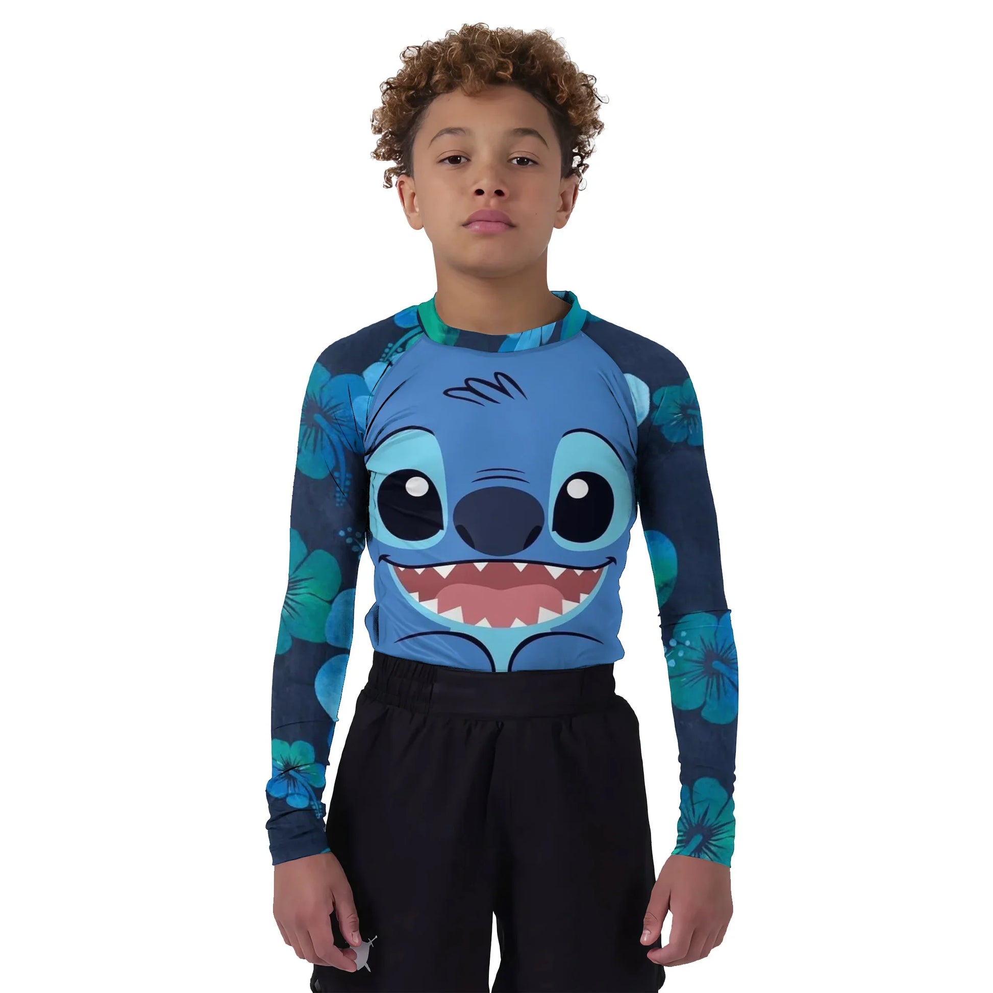 Stitch Face Kids Rash Guard