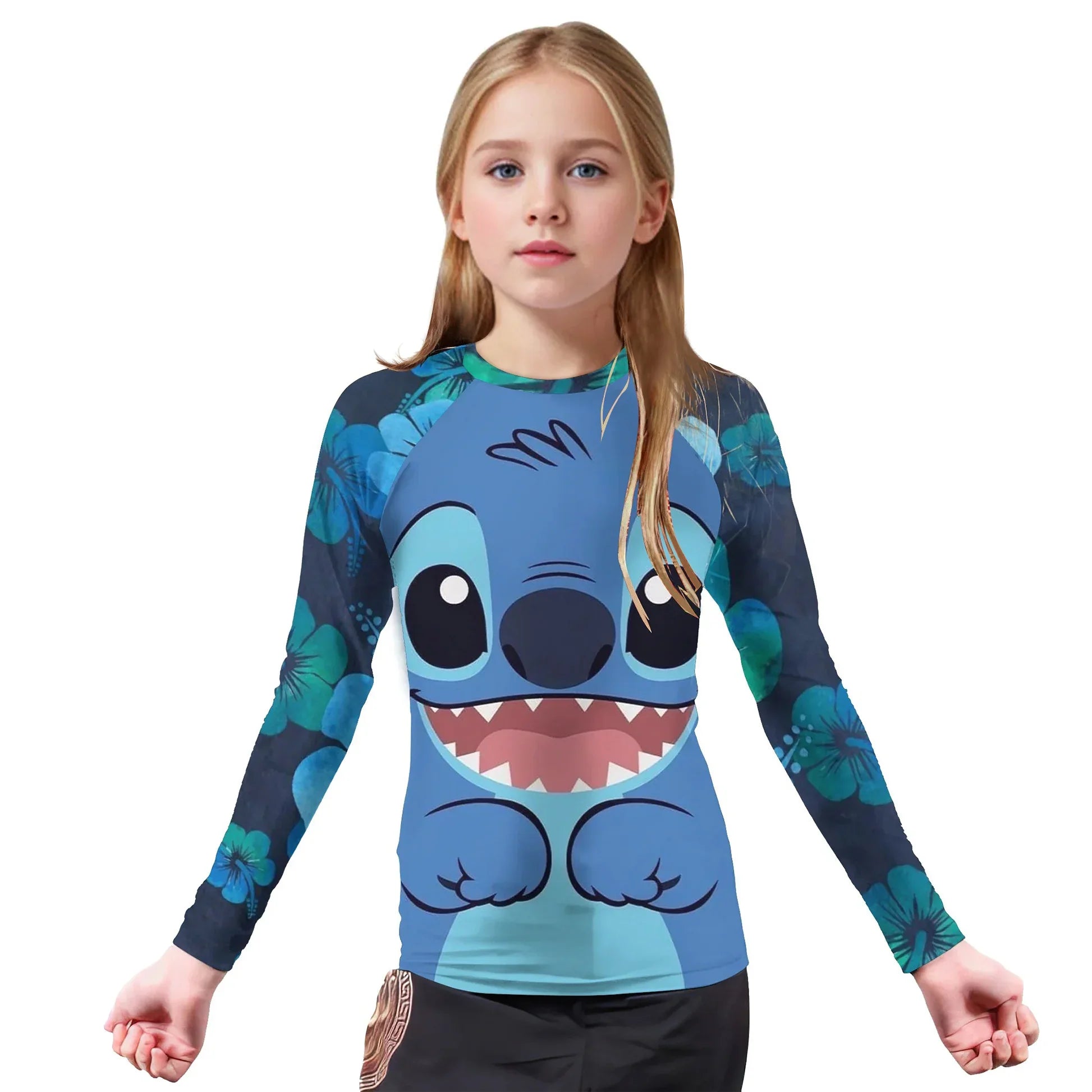 Stitch Face Kids Rash Guard