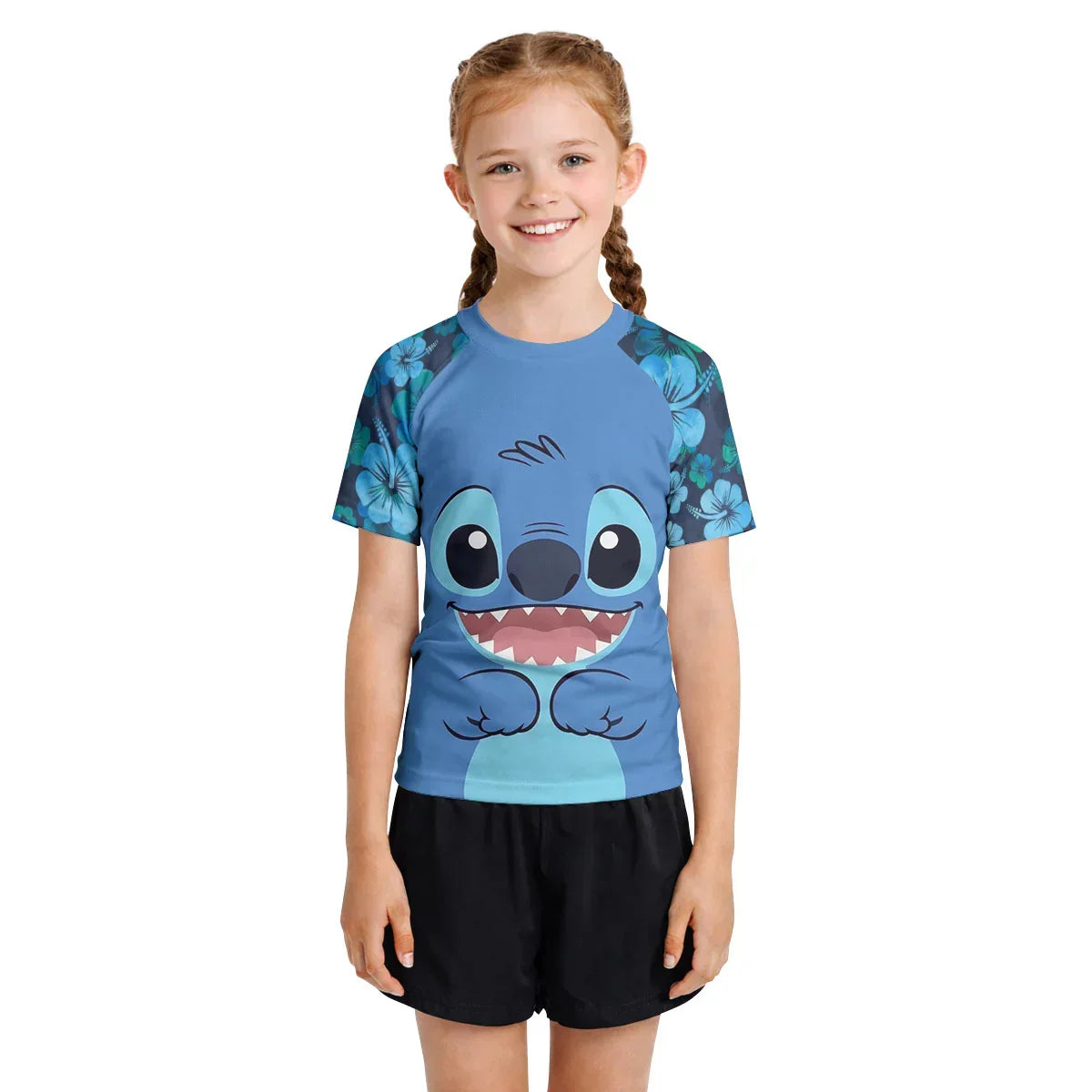 Stitch Face Kids Rash Guard