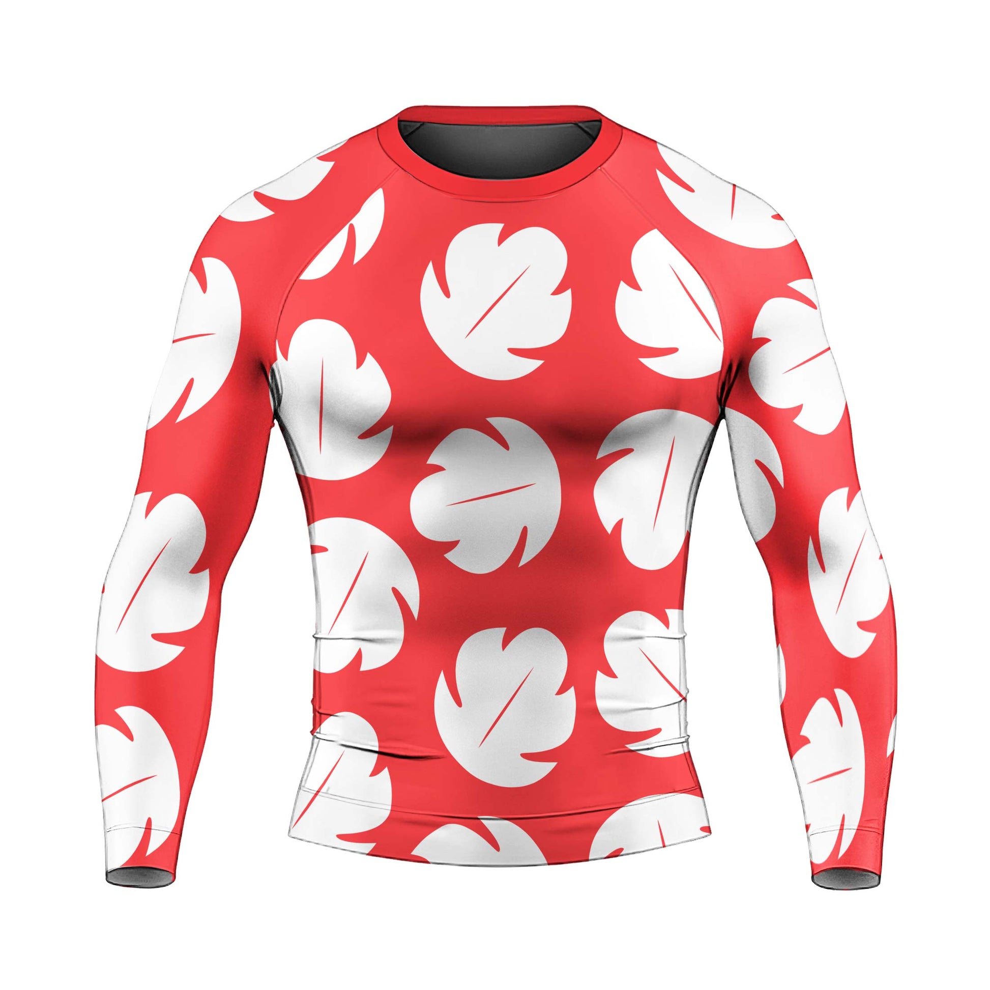 Stitch Lilo Red Leaf Rash Guard