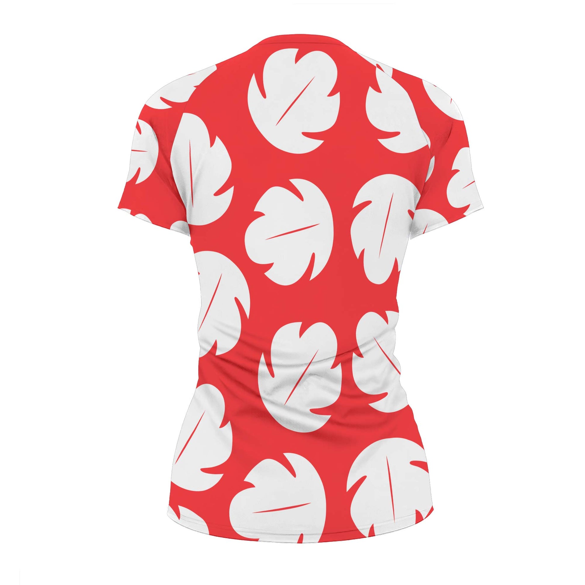 Stitch Lilo Red Leaf Rash Guard