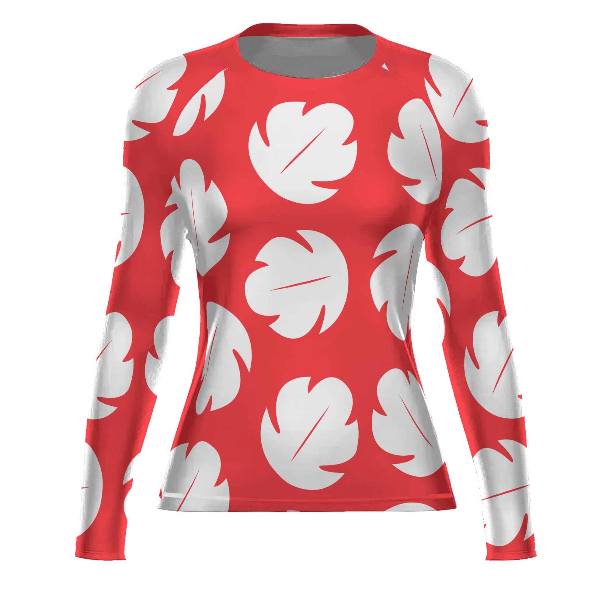 Stitch Lilo Red Leaf Rash Guard
