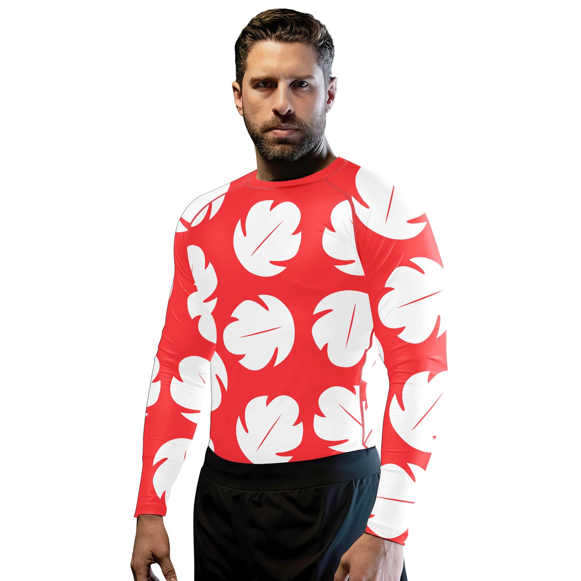 Stitch Lilo Red Leaf Rash Guard