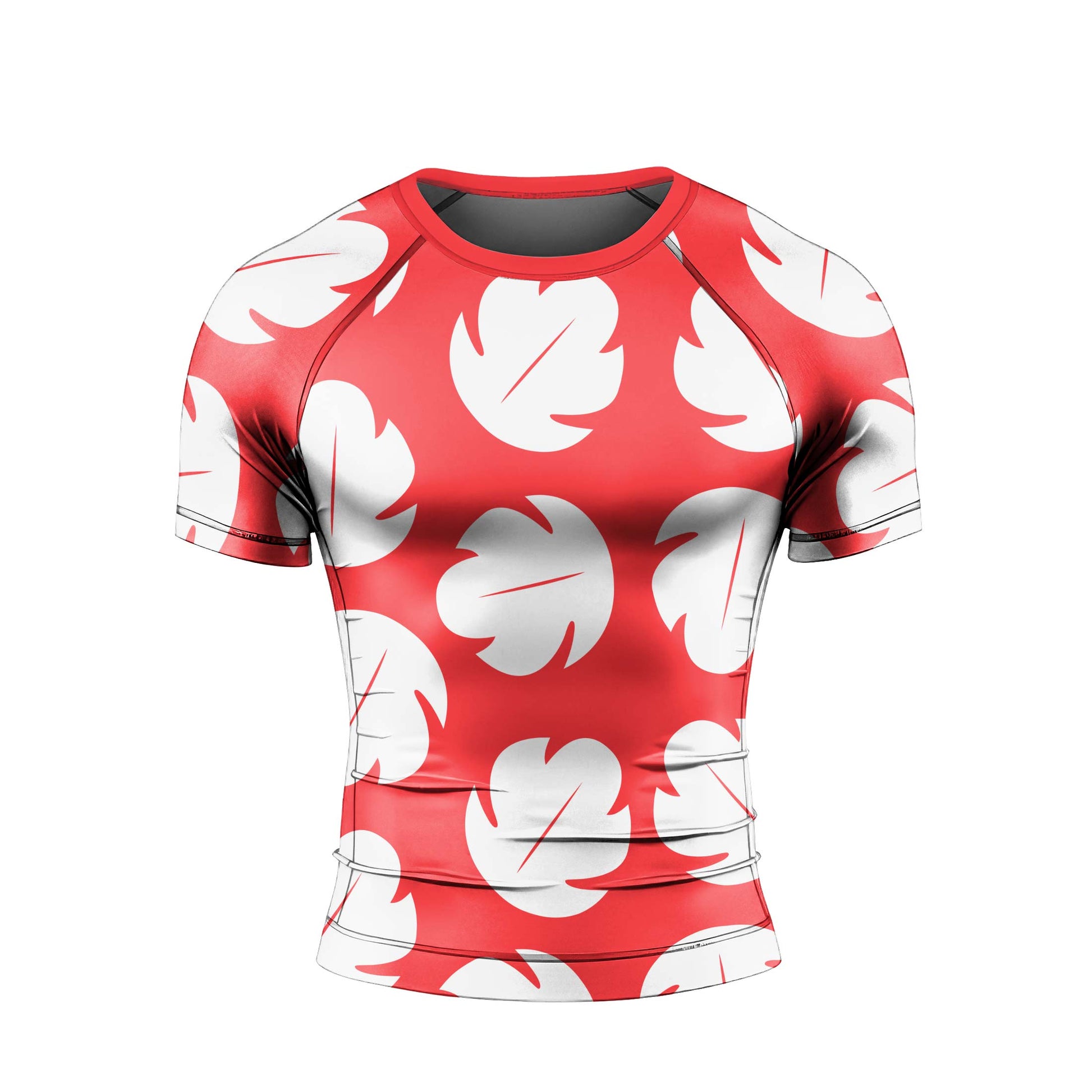 Stitch Lilo Red Leaf Rash Guard