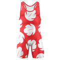 Stitch Lilo Red Leaf Wrestling Singlet