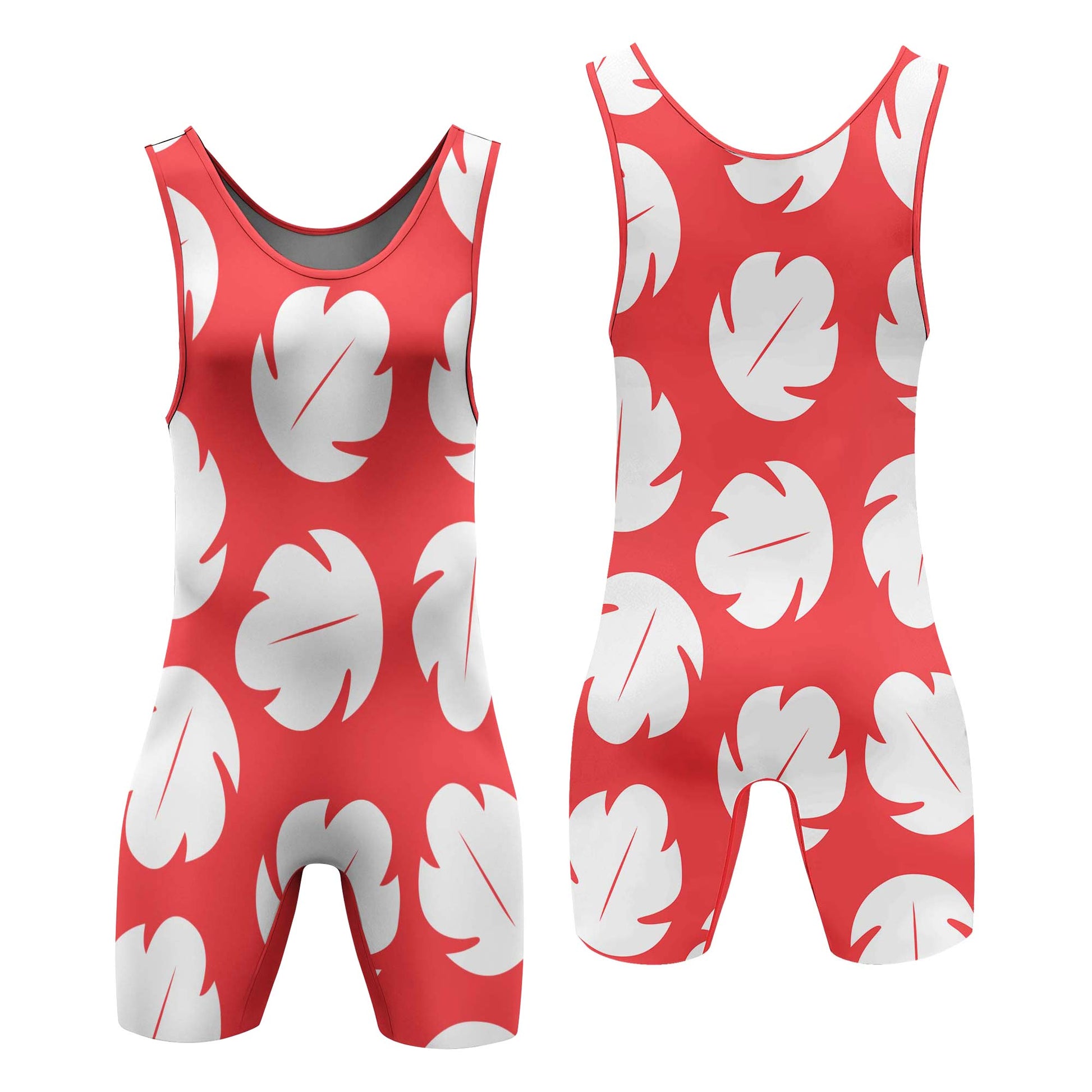 Stitch Lilo Red Leaf Wrestling Singlet