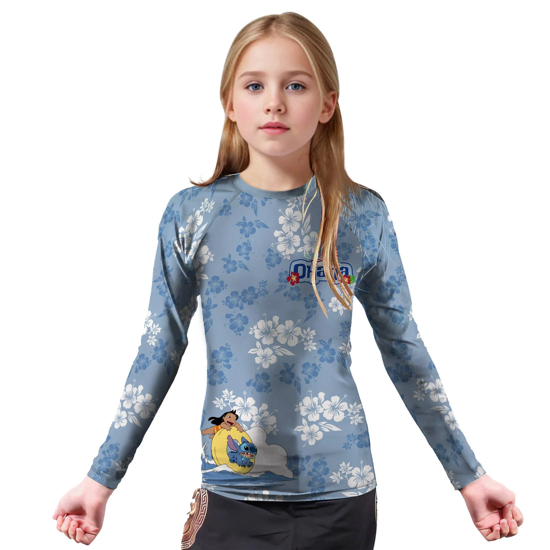 Stitch Ohana Kids Rash Guard
