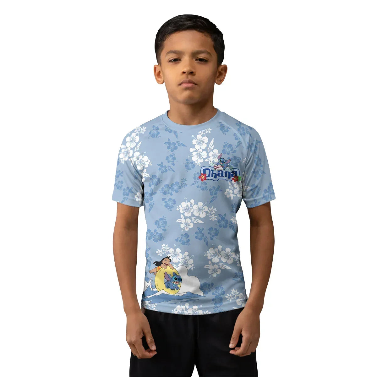 Stitch Ohana Kids Rash Guard