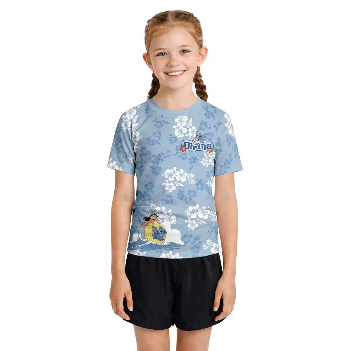 Stitch Ohana Kids Rash Guard