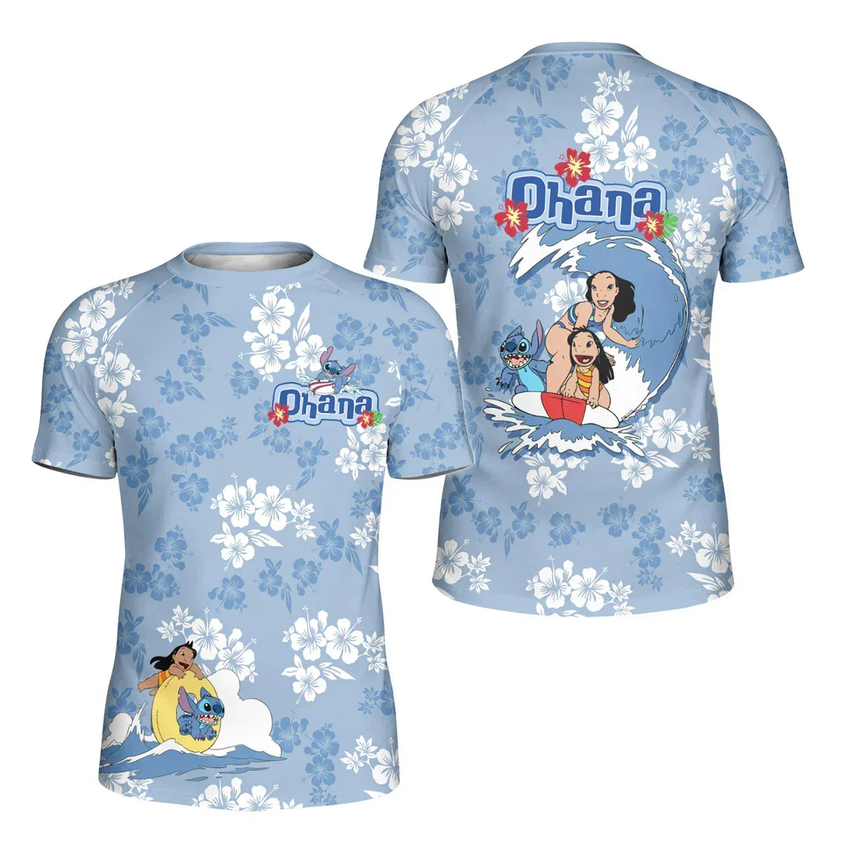 Stitch Ohana Kids Rash Guard
