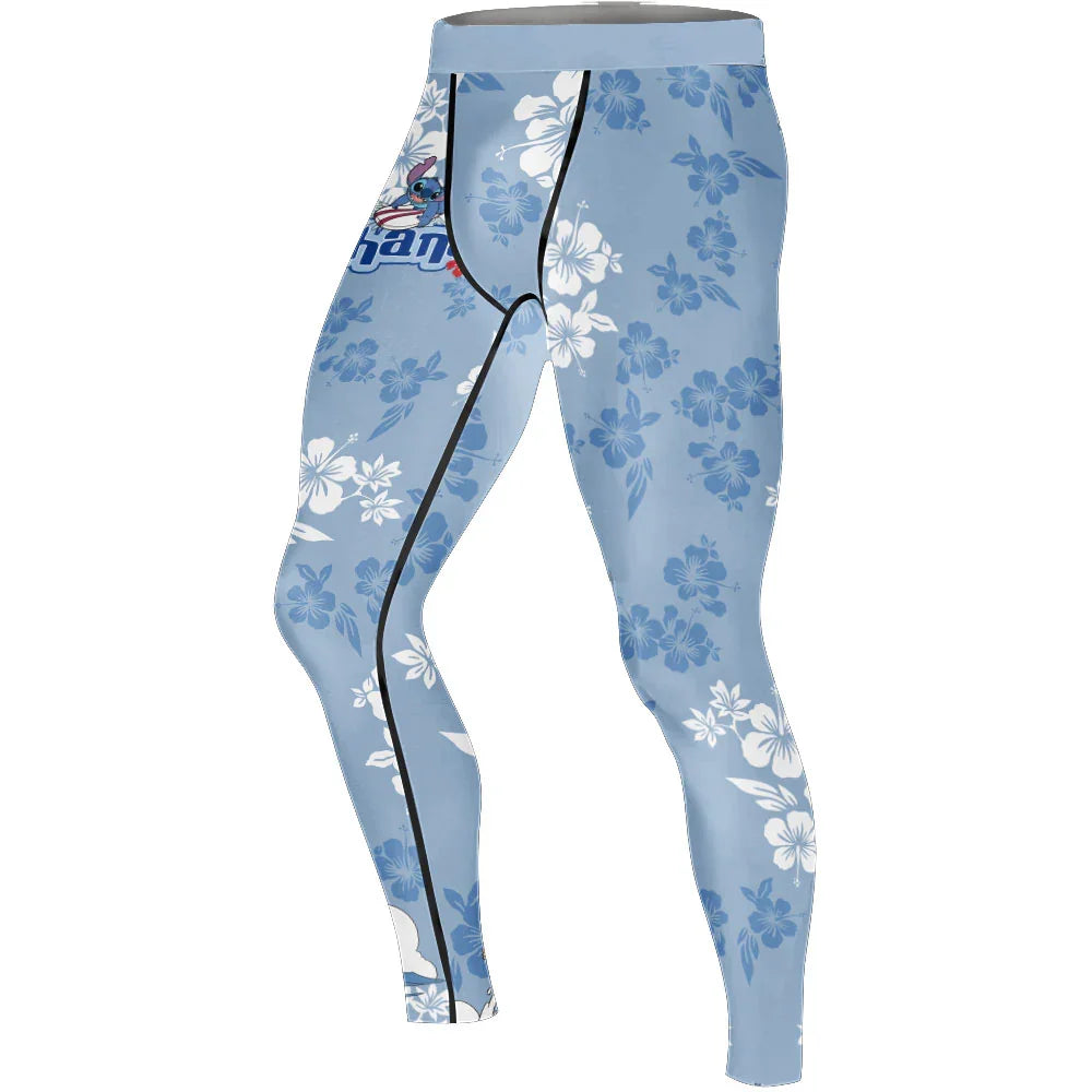 Stitch Ohana Men's Compression Leggings