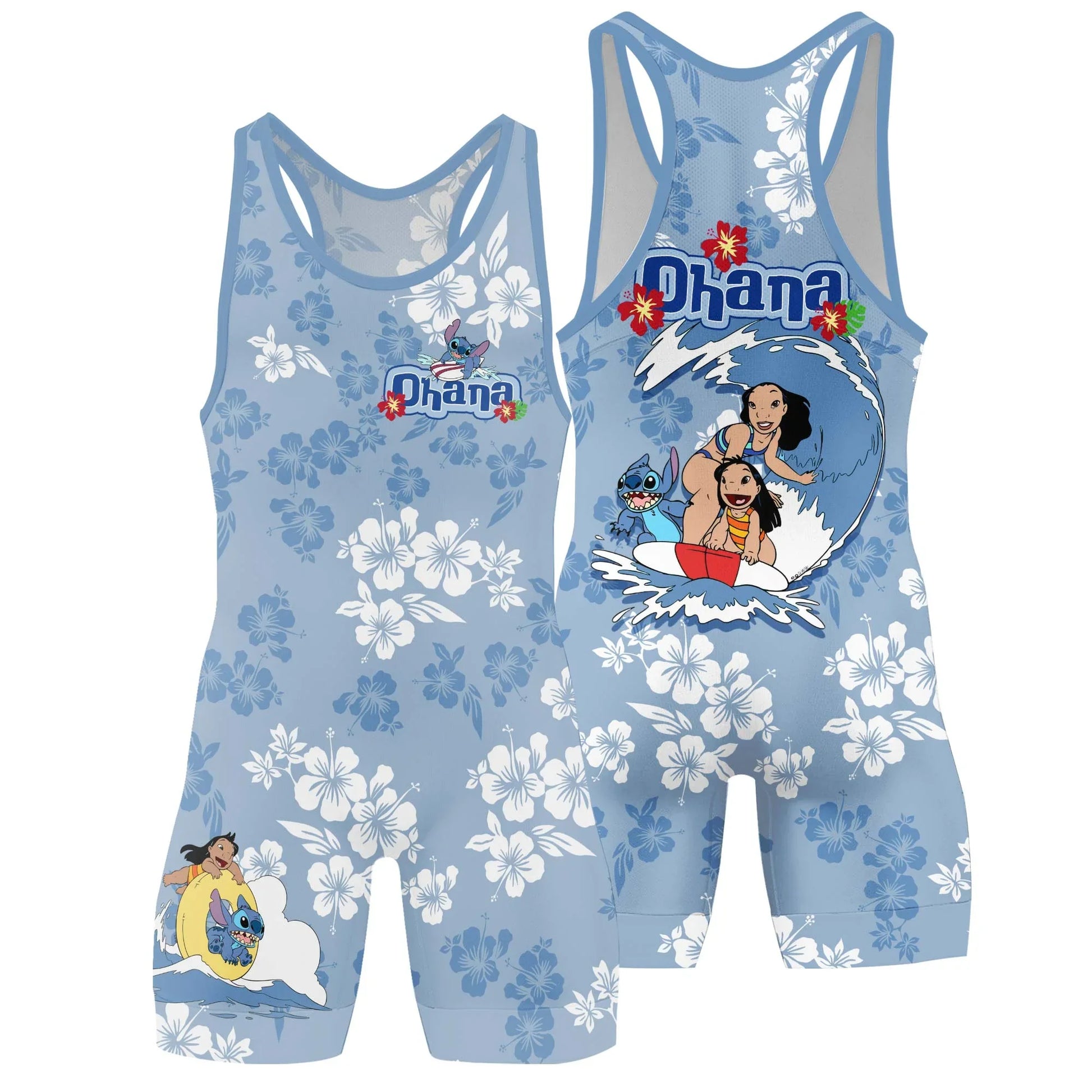 Stitch Ohana Wrestling Singlet