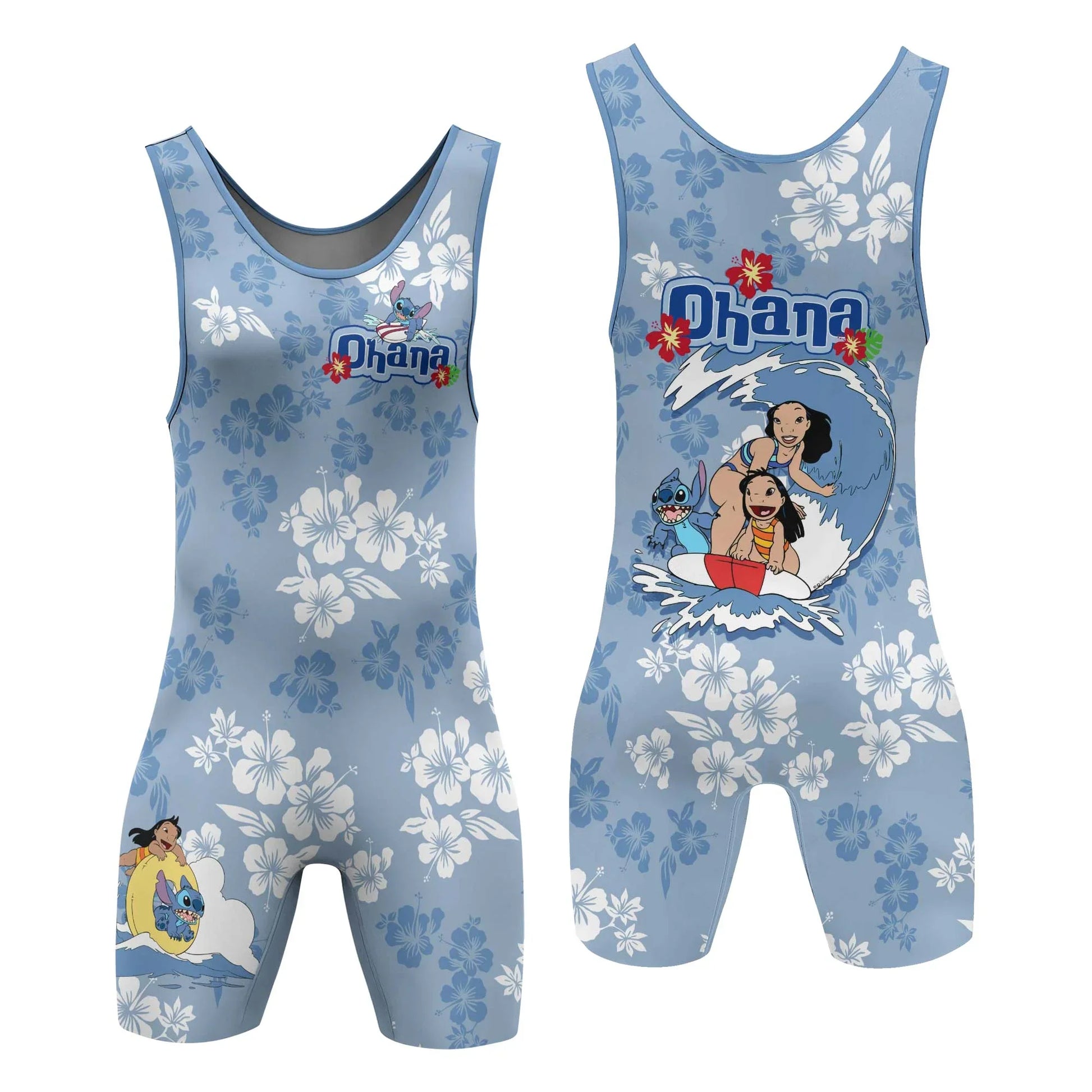 Stitch Ohana Wrestling Singlet