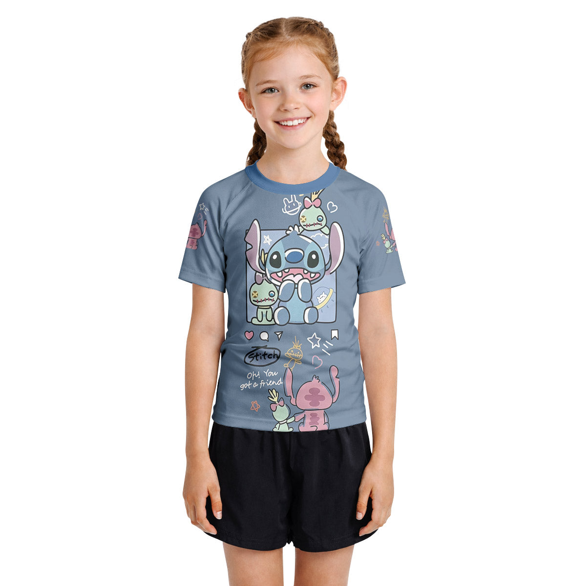 Stitch and Friends Kids Rash Guard