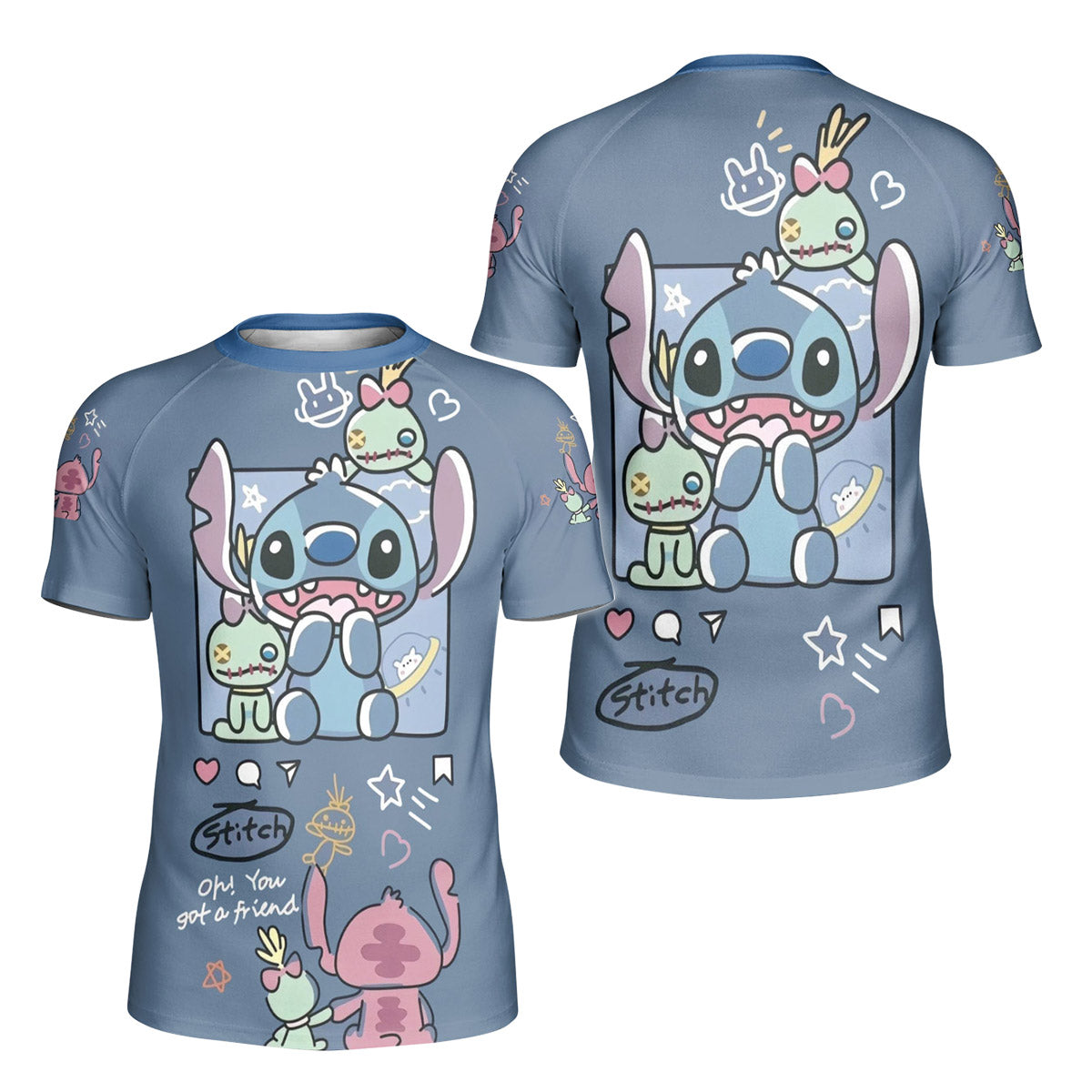 Stitch and Friends Kids Rash Guard