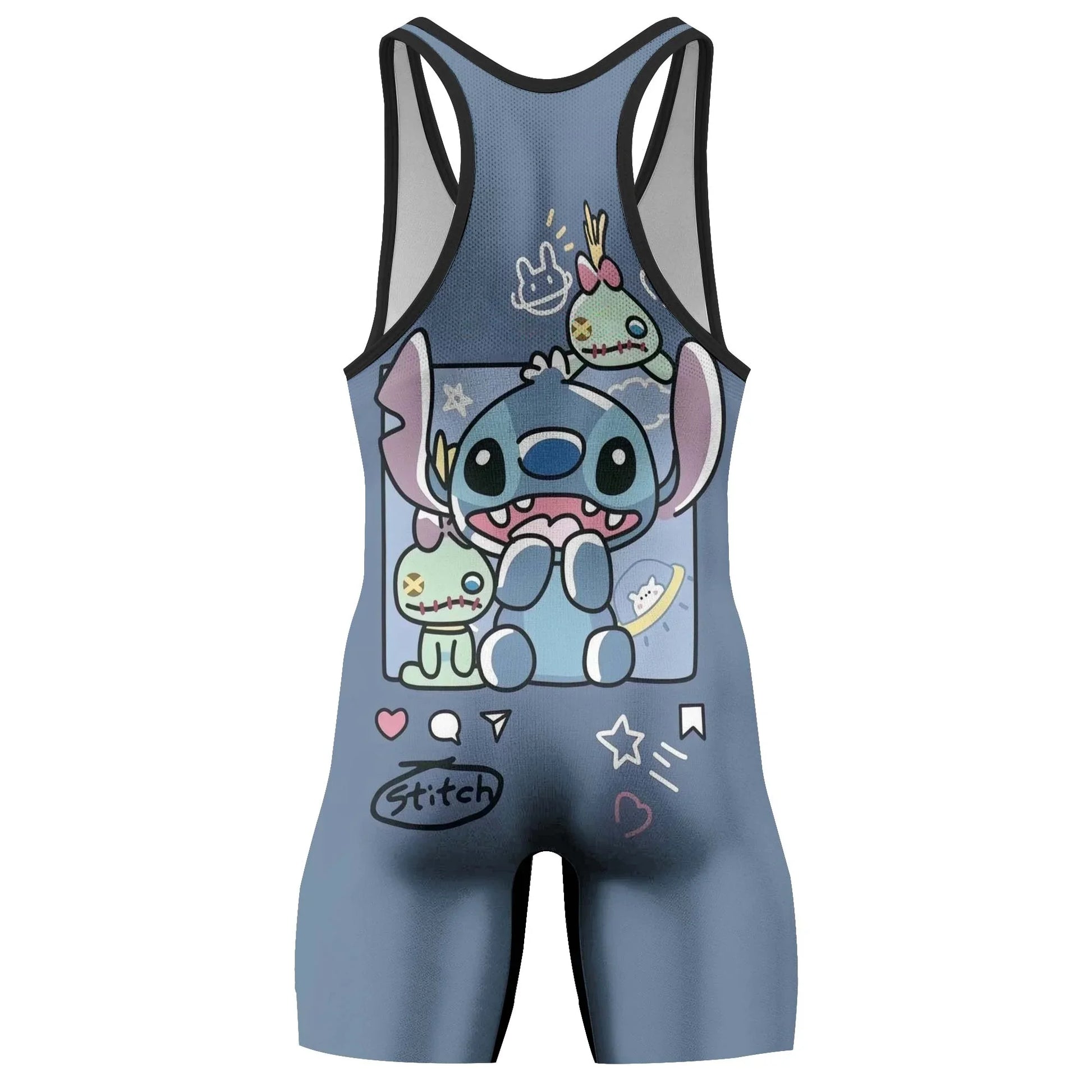 Stitch and Friends Wrestling Singlet