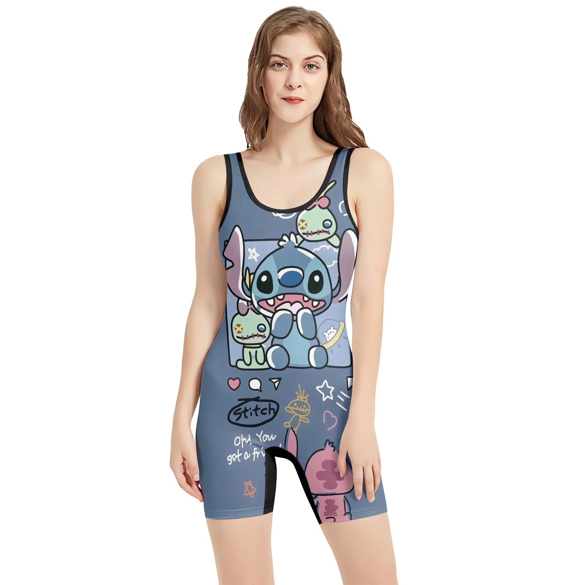 Stitch and Friends Wrestling Singlet