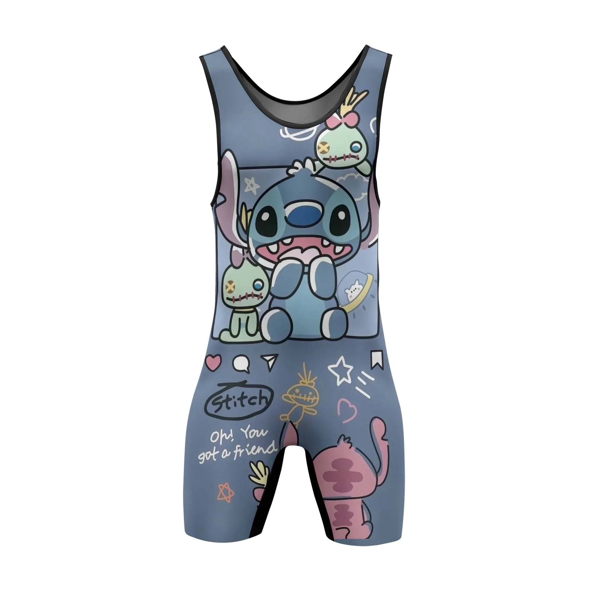 Stitch and Friends Wrestling Singlet