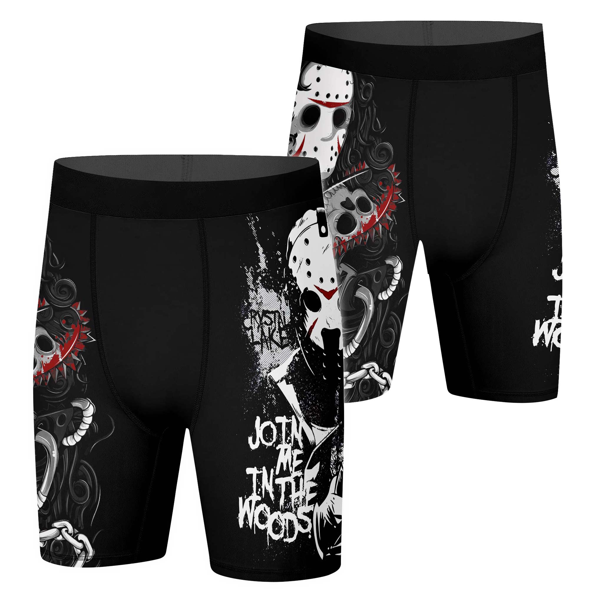 Straight Outta Crystal Lake Compression Shorts