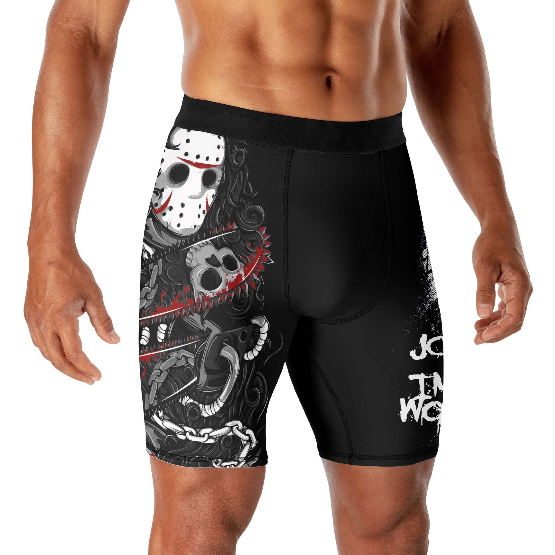 Straight Outta Crystal Lake Compression Shorts