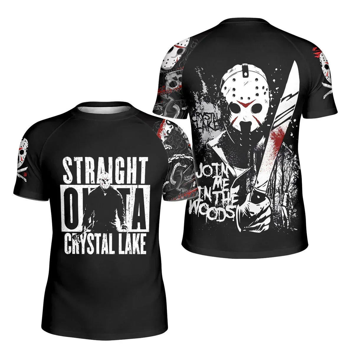 Straight Outta Crystal Lake Kids Rash Guard