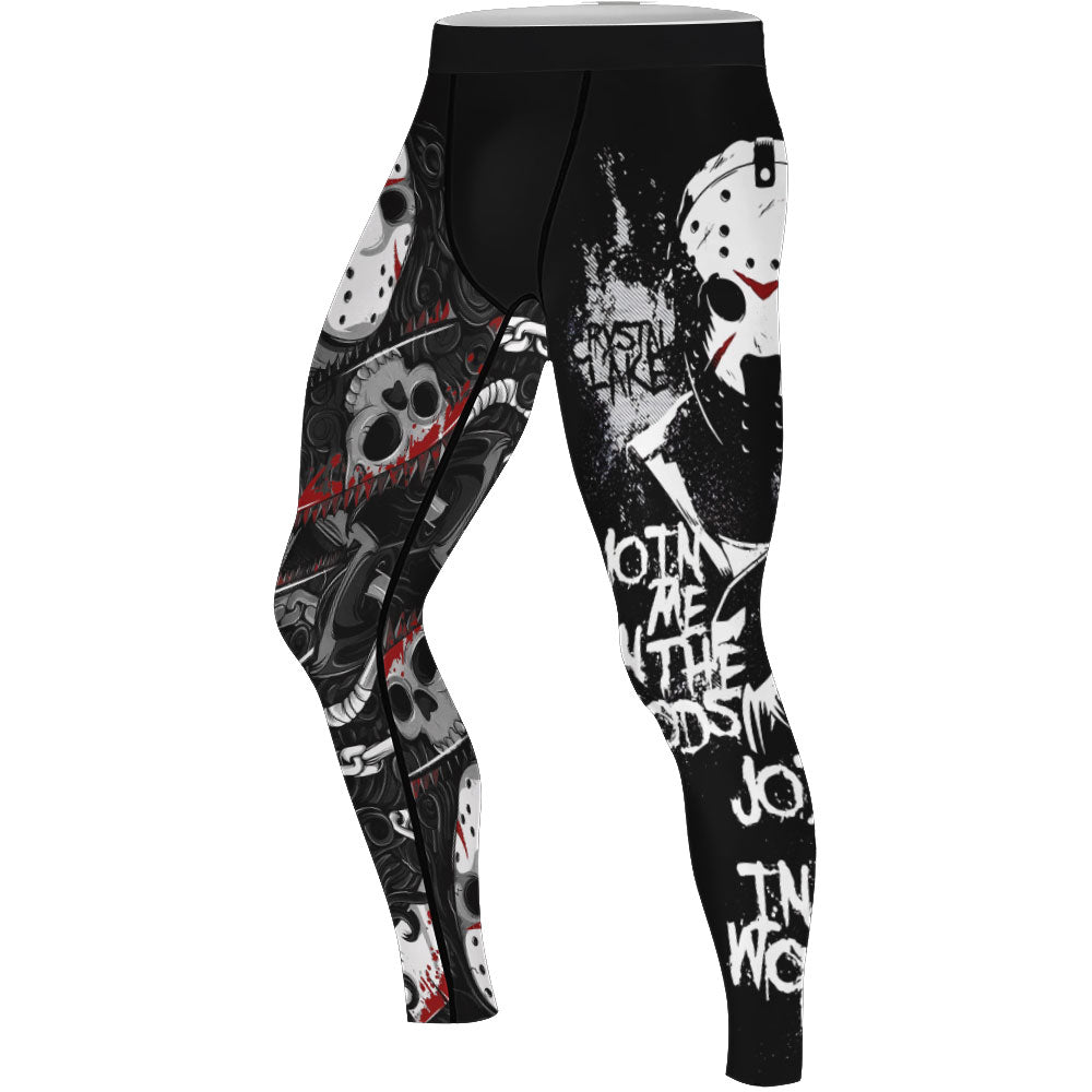 Straight Outta Crystal Lake Men's Compression Leggings